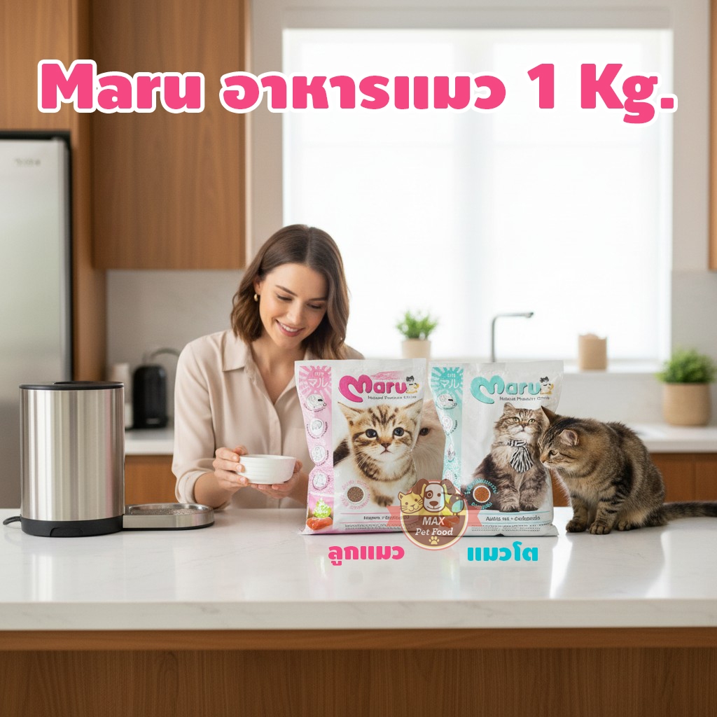 Maru มารุ อาหารเม็ดเล็กสำหรับแมว รสทูน่า ซูชิ 900 กรัม