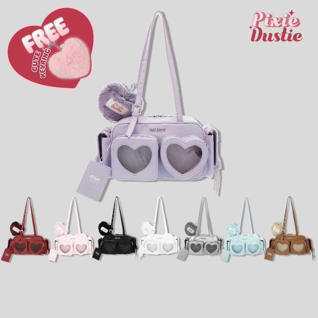 Louis Montini (Pixie Dustie) กระเป๋าสะพายไหล่ทรงเตาอบ รุ่น Pixie Too Heart Bag PIX13
