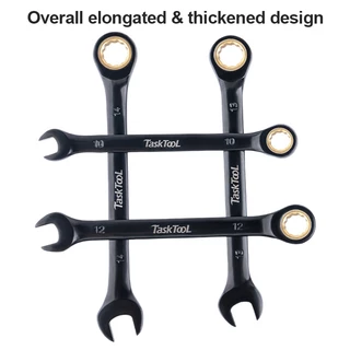 TASKTOOL ประแจปากตาย ประแจแหวนข้าง 8-24mm ใช้ ขัน คลายน็อต สกรู ลูกบล็อค
