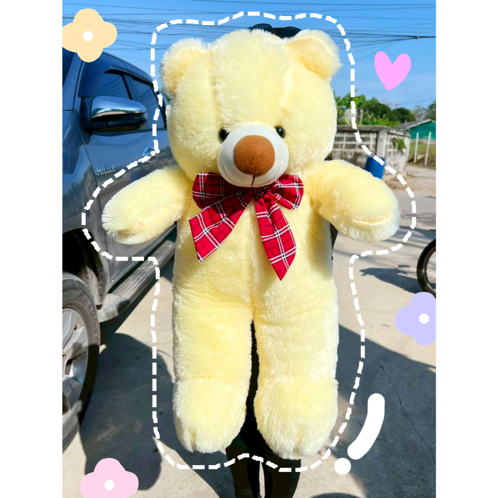ตุ๊กตาหมีขนปุย ขนาด65เซนติเมตร(งาน มอก.แท้)ตรงปก พร้อมส่งทุกวัน ราคา ถูกที่สุด ดีลบีเคเค แกลเลอรีภาพที่ 3
