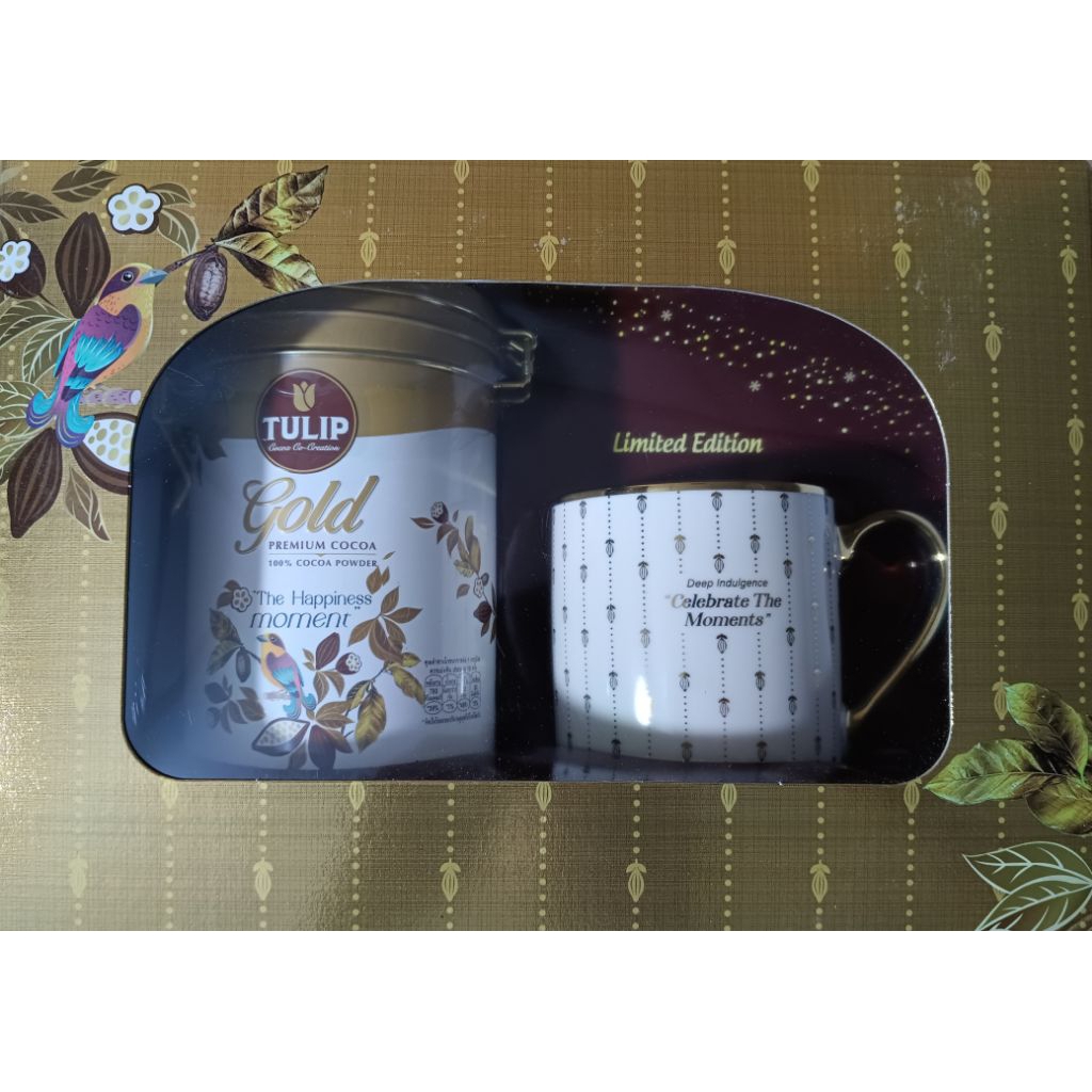 Tulip Gold Premium Cocoa Gift Set ฟรีแก้ว รุ่น Limited Edition 