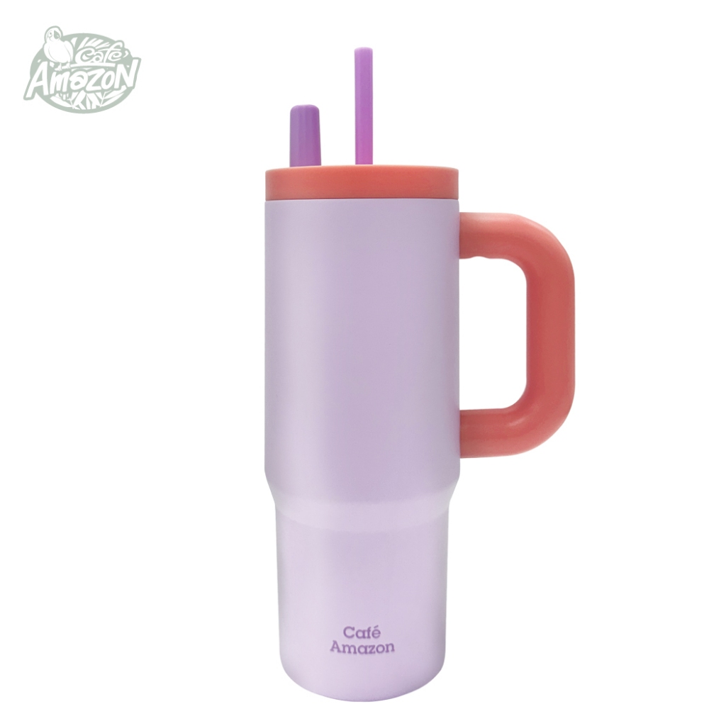 [Limited Edition] Café Amazon คาเฟ่ อเมซอน แก้วสเตนเลส Lollipop Tumbler สี Berry Pop ขนาด 24 oz