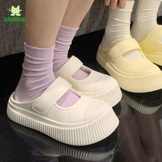 HANGROO SHOES 028 รองเท้าแตะ รองเท้าแตะแบบสวม นุ่มสบายเท้า มี4สีให้เลือก