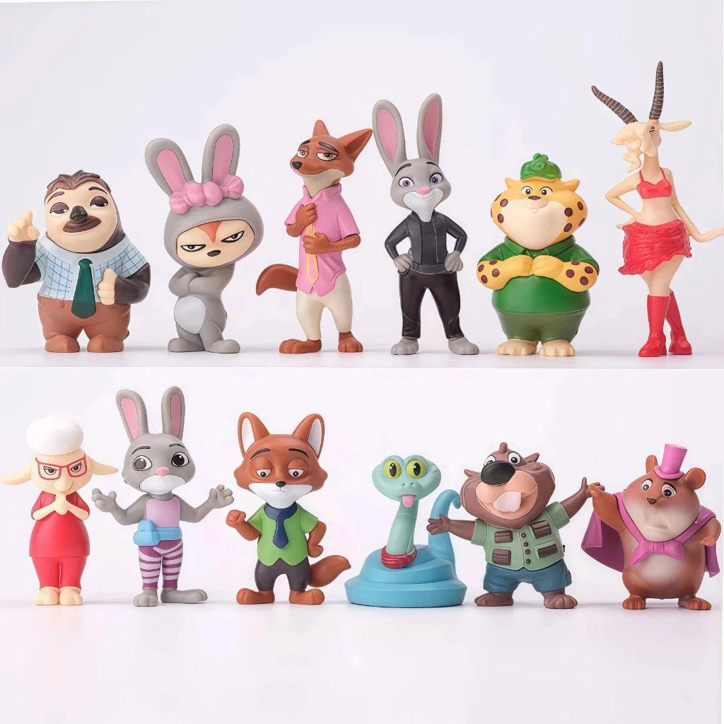 🚀ส่งจากไทย💨ชุดฟิกเกอร์มินิ ซูโทเปีย มี Judy Nick และเพื่อนๆ การ์ตูนน่ารัก งานละเอียด เก็บสะสม แต่ง ทุกวัย ของขวัญโดนใจ