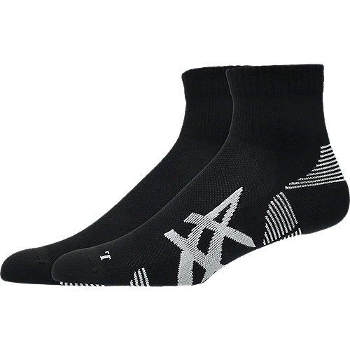 ASICS : 3013B358.001 2 PACK CUSHIONED RUN QUARTER SOCK UNISEX ถุงเท้าชายหญิง