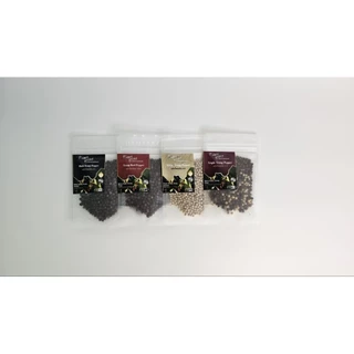 ไทยแบล็คโกลด์ พริกไทยตรัง GI พันธุ์ปะเหลียน เกรดพรีเมียม ซองซิป 30g | Thai Black Gold Trang Pepper (ดำ / แดง / ขาว)