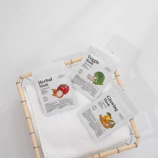 [ซื้อ 3 ซองฟรีถ้วยมาส์ก]ผงมาส์กสมุนไพรซินญอ มาส์กซินผ่อง (Glowing mask) ซินผัก ซินญอ