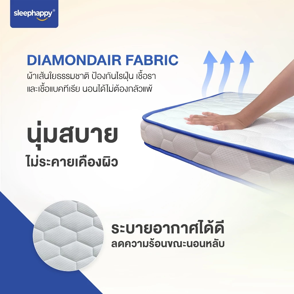 SleepHappy ที่นอน 3 พับ อเนกประสงค์ thumbnail 5