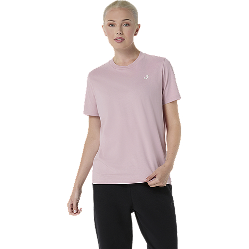 ASICS :  2032D517.700 ASICS SPIRAL EMBROIDERY TEE WOMEN เสื้อคอกลมผู้หญิง