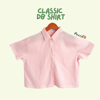 Pikpok♡ Classic DB Shirt 🥑🍋🧅 เสื้อเชิ้ตครอป ผ้าคอตตอนด๊อบบี้ นุ่มเบาใส่สบาย