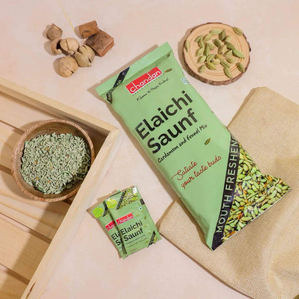 Chandan Elaichi Saunf | 50 Sachets Pack mouth freshener