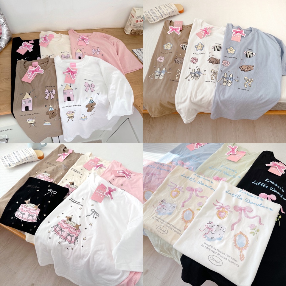 (อก44"ยาว27") simple summer เสื้อยืดโอเว่อไซส์ งานสกรีน