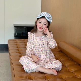 BB261 ชุดนอนเด็กน่ารัก ลาย Hello Kitty สีชมพู ใส่อยู่บ้าน/นอนสบาย