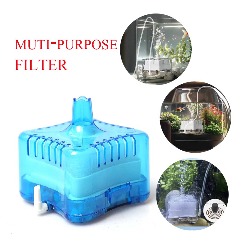 multi-purpose filter สี่เหลียม พร้อมส่ง กรองซุปเปอร์ กรองน้ำตู้ปลา เพิ่มออกซิเจนในน้ำ กรองสิ่งสกปรกในตู้ปลา COD