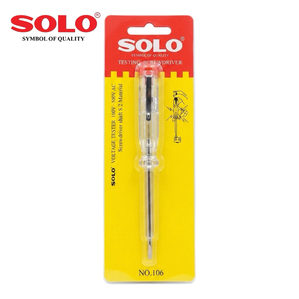 ** ของแท้ 100% ** SOLO ไขควงเช็คไฟ NO.106 เป็นเครื่องมือวัดไฟฟ้าขนาดเล็ก