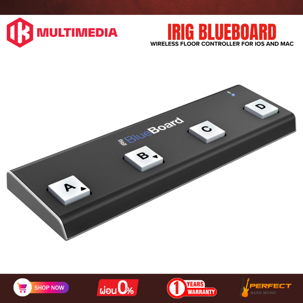 IK Multimedia iRig BlueBoard บอร์ดควบคุม MIDI ไร้สาย iRig BlueBoard * กรุณาสอบถามก่อนสั่งซื้อ *