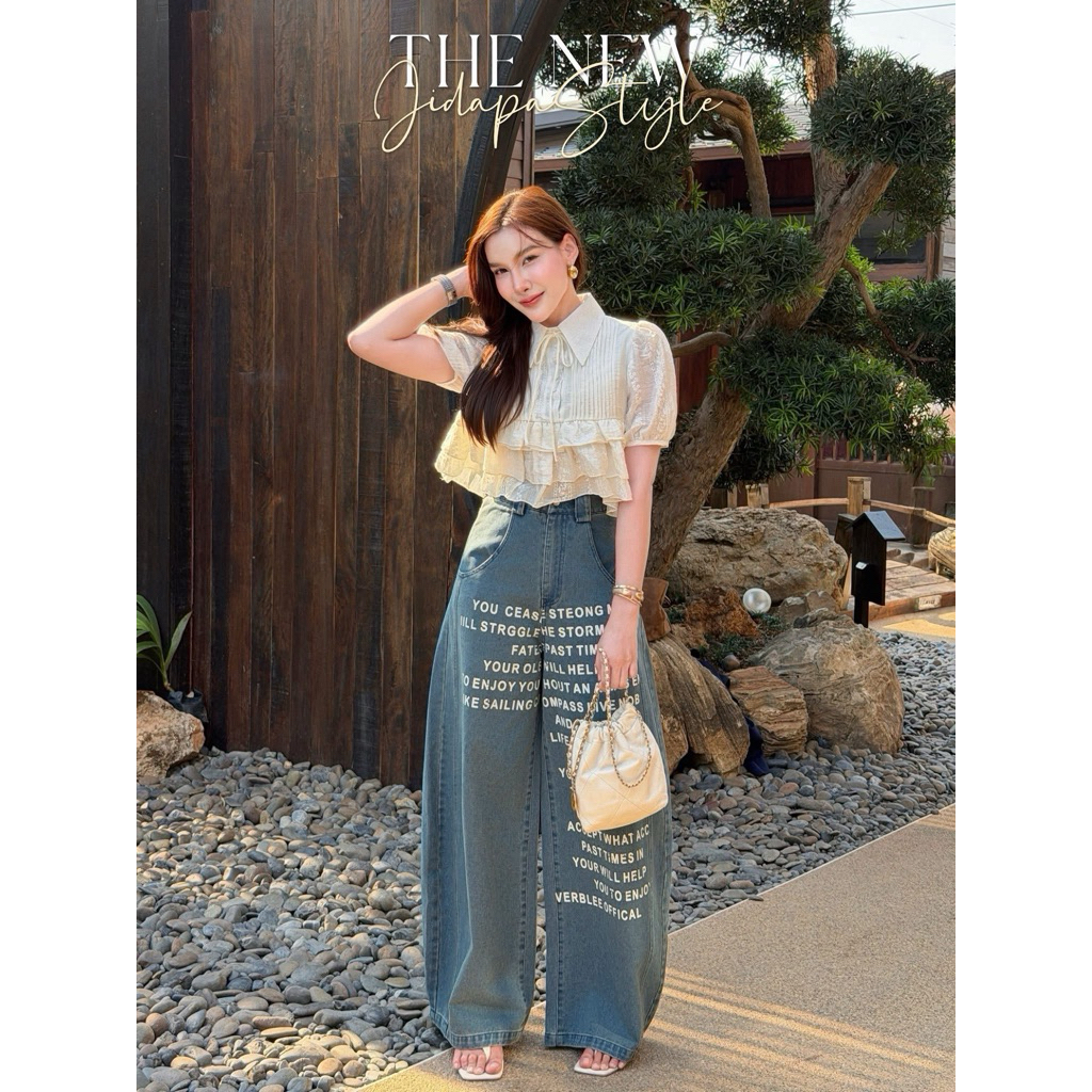 งานร้าน jidapa size L ป้าย Valley girls😊😊พร้อมส่ง✅✅