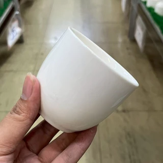 แก้วกาแฟ จอกชา จอกจิบชา แก้วดริปกาแฟ สีขาวเงา ทำจากเซรามิกเนื้อดี เข้าไมโครเวฟได้