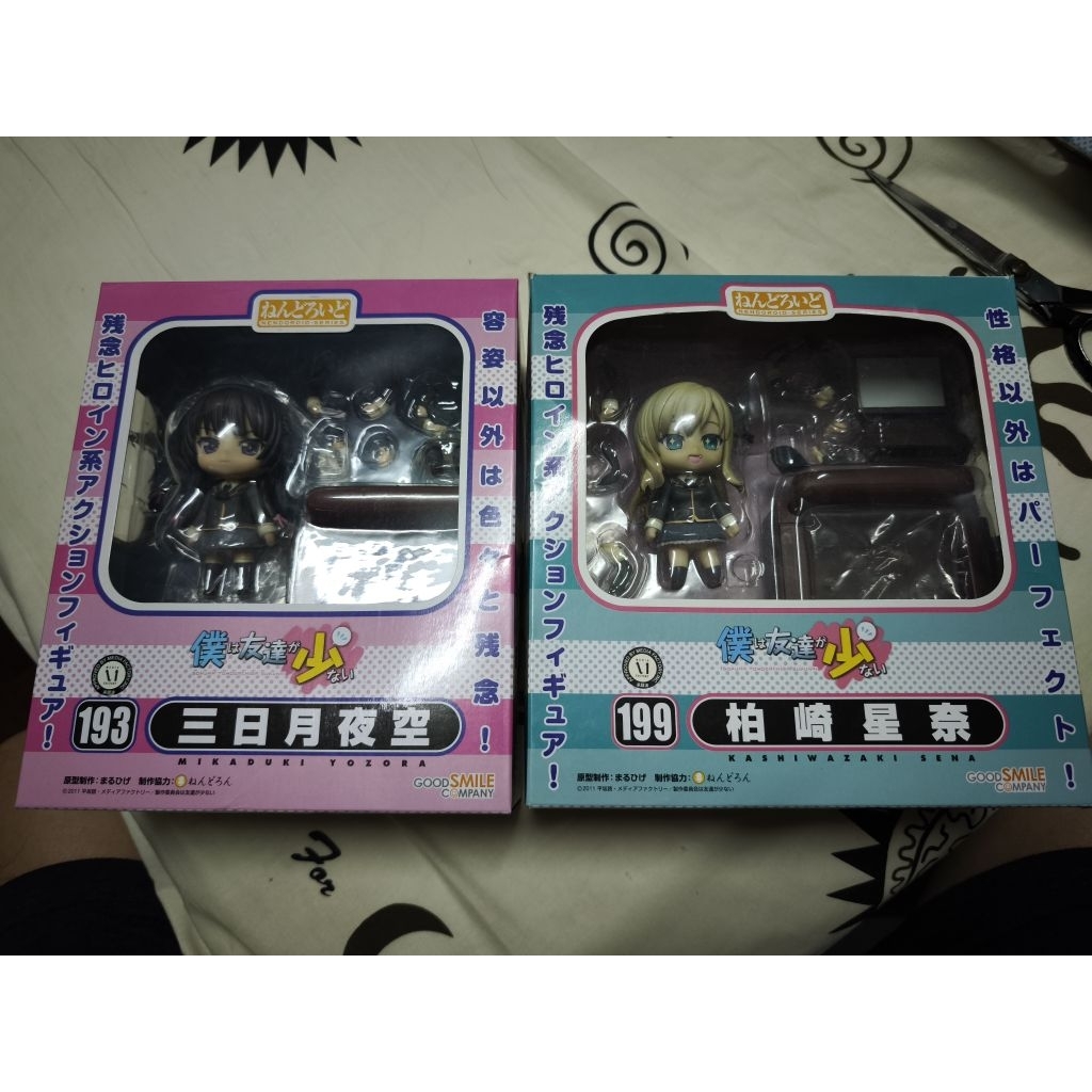 Nendoroid 199 Sena Kashiwazaki และ 193 Yozora Mikaduki (Boku wa Tomodachi ga Sukunai) (ชมรมคนไร้เพื่
