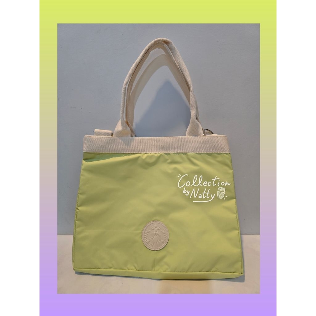 Starbucks MI Recycled Cream Canvas Crossbody Bag