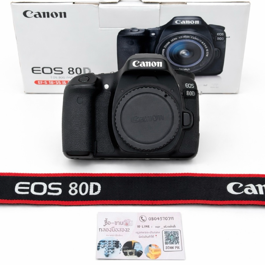 กล้องมือสอง Body Canon 80D ครบกล่อง ใช้งานปกติแถมเม็มพร้อมใช้งาน