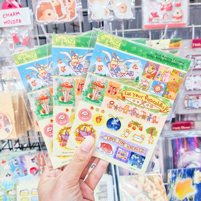 Sticker สติกเกอร์ลาย Good Morning Fairyland จากเรื่อง 'Batsh*t Crazy For You'🧚🏻‍♂️[Papikyo]