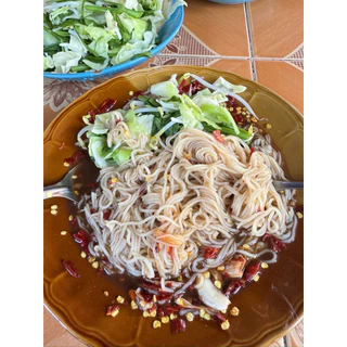 ขนมจีนอบแห้ง โปร 10 ห่อแถม 5 ห่อ เส้นเล็กเหนียวนุ่ม 50g.