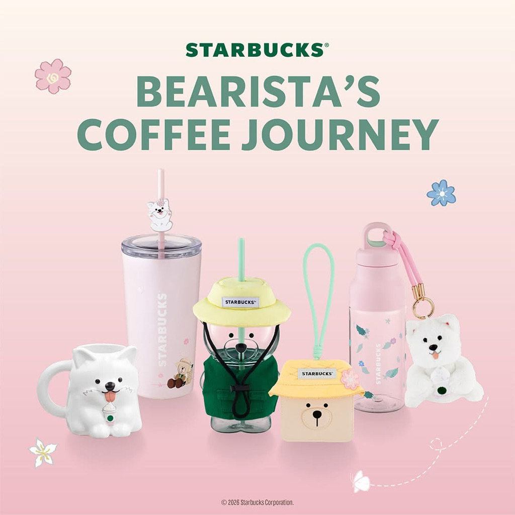 💯% Bearista's Coffee Journey Collections ที่มาพร้อมน้องหมาเป็นเพื่อนร่วมเดินทาง #StarbucksTH