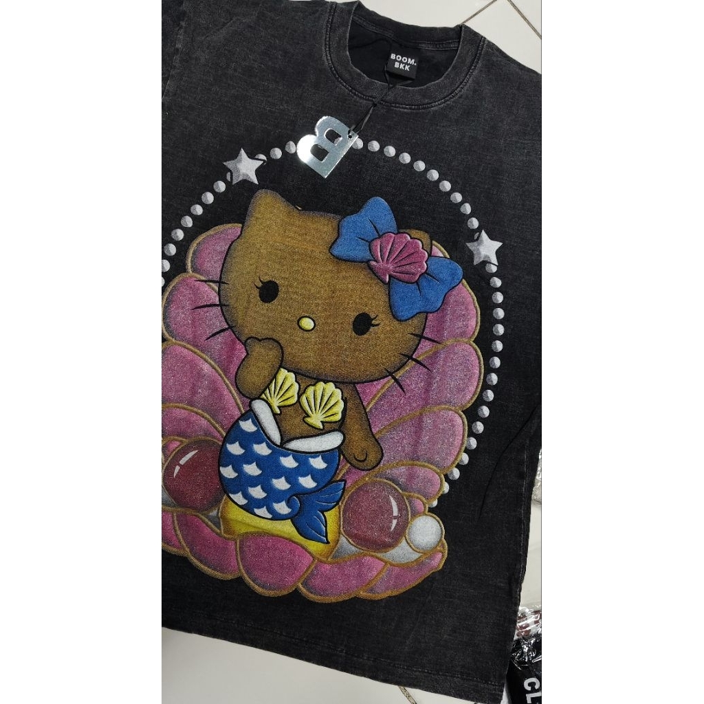 เสื้อยืดผ้าฟอก สกรีนหน้าเดียว อก 44" ยาว28"