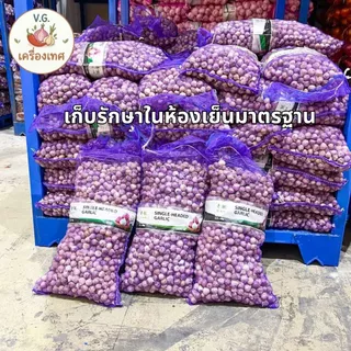 กระเทียมโทน ยกกระสอบ 9.5 - 10 กก. คัดพิเศษ เม็ดใหญ่ แห้งสนิท หอม เนื้อแน่น