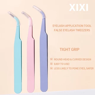 XIXI แหนบติดขนตาปลอมแบบแม่นยำ เครื่องมือช่วยต่อขนตา ปลอดภัย สำหรับช่างแต่งหน้า ใช้งานง่าย มืออาชีพ