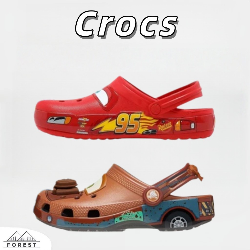 🌟ของแท้ 100%💗 Cars x Crocs Classic Clog Lightning McQueen & Mater รองเท้า รองเท้าแตะ