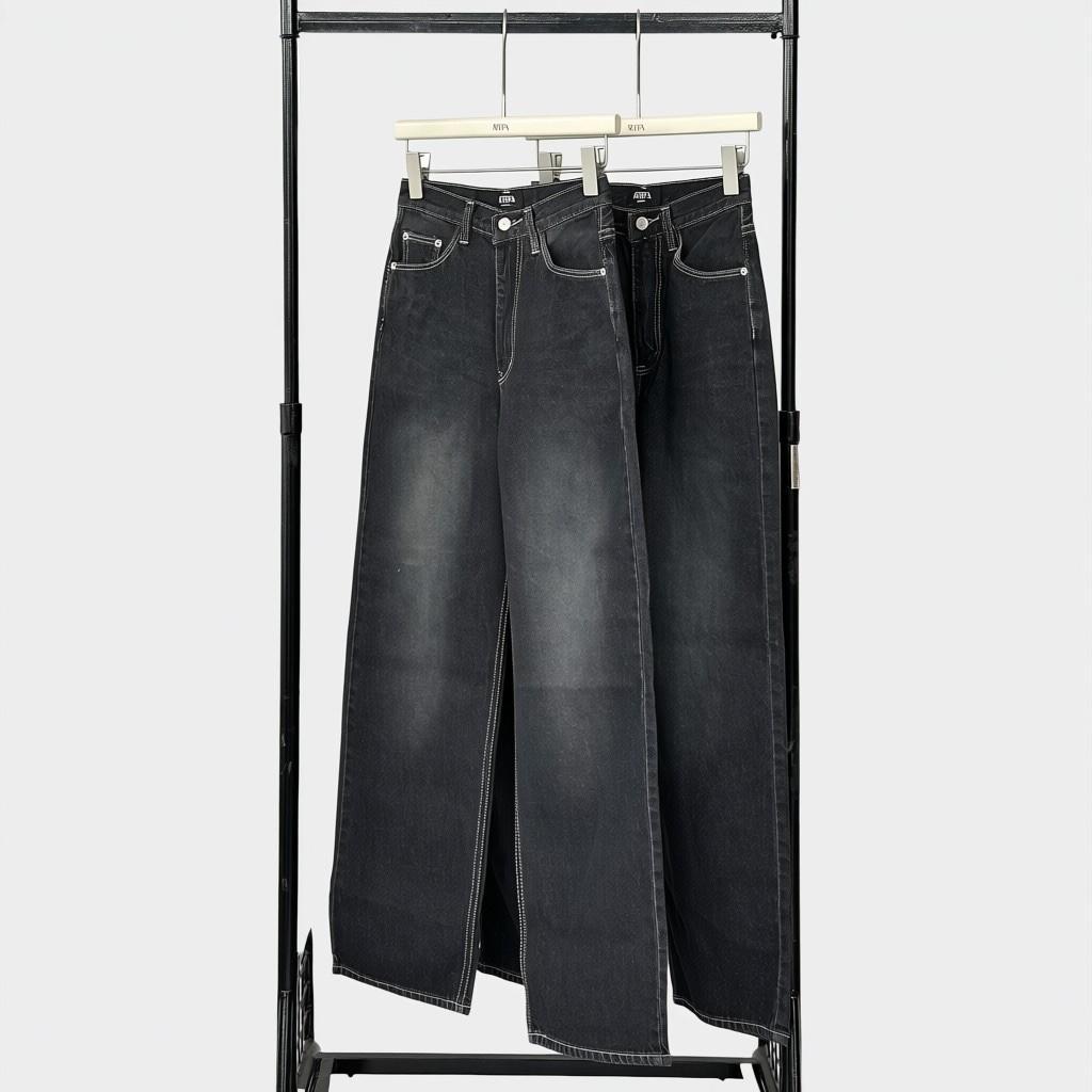 Atipashop - Quinn Straight Jeans กางเกงยีนส์ขายาวทรงกระบอก กลางตรง
