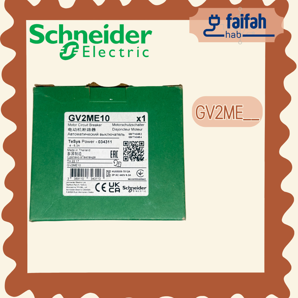 Schneider Electric GV2ME__ มอเตอร์เบรกเกอร์
