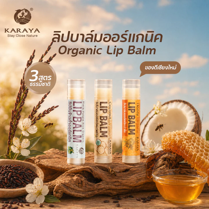 ลิปบาล์มมะพร้าวออร์แกนิค LIP BALM COCONUT ORGANIC