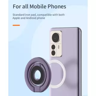 ที่วางโทรศัพท์ ขาตั้งวงแหวนแม่เหล็ก สําหรับ iPhone Android(รองรับโทรศัพท์ขนาด 4.7-7.2 นิ้ว) Grip มัลติฟังก์ชั่น
