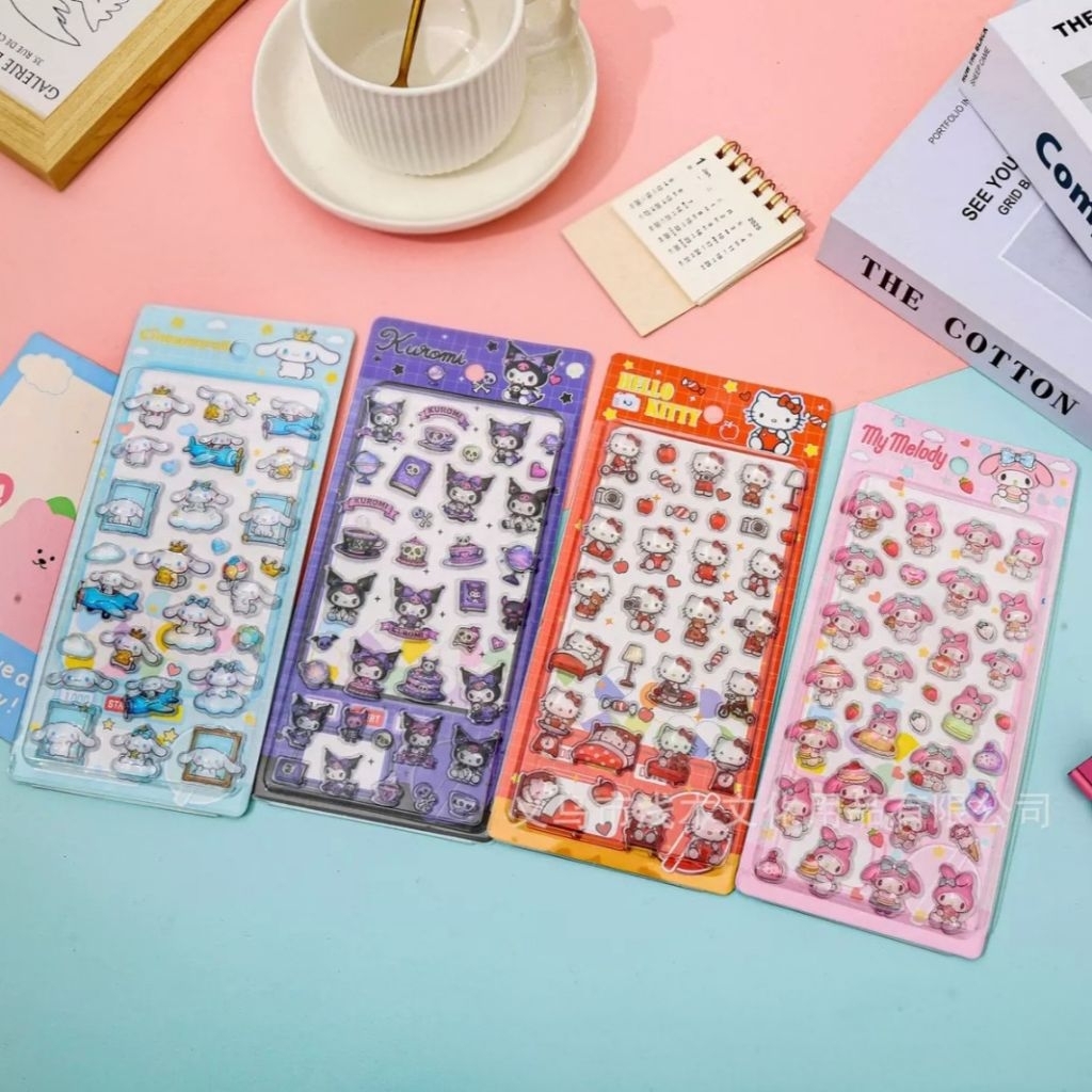 พร้อมส่งจากไทย!!! สติกเกอร์บอนบอนดร็อป Bonbon Drop Sanrio สติกเกอร์หยดน้ำ สติกเกอร์นูน สติกเกอร์ Sanrio ราคา ถูกที่สุด ดีลบีเคเค