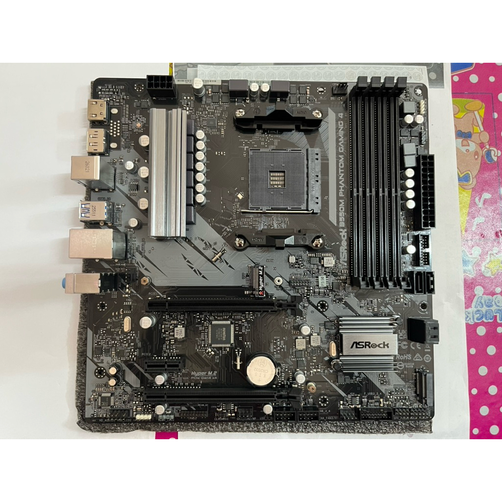 เมนบอร์ด mainboard AM4)ASROCK B550M PHANTOM GAMING 4 [มือสอง]