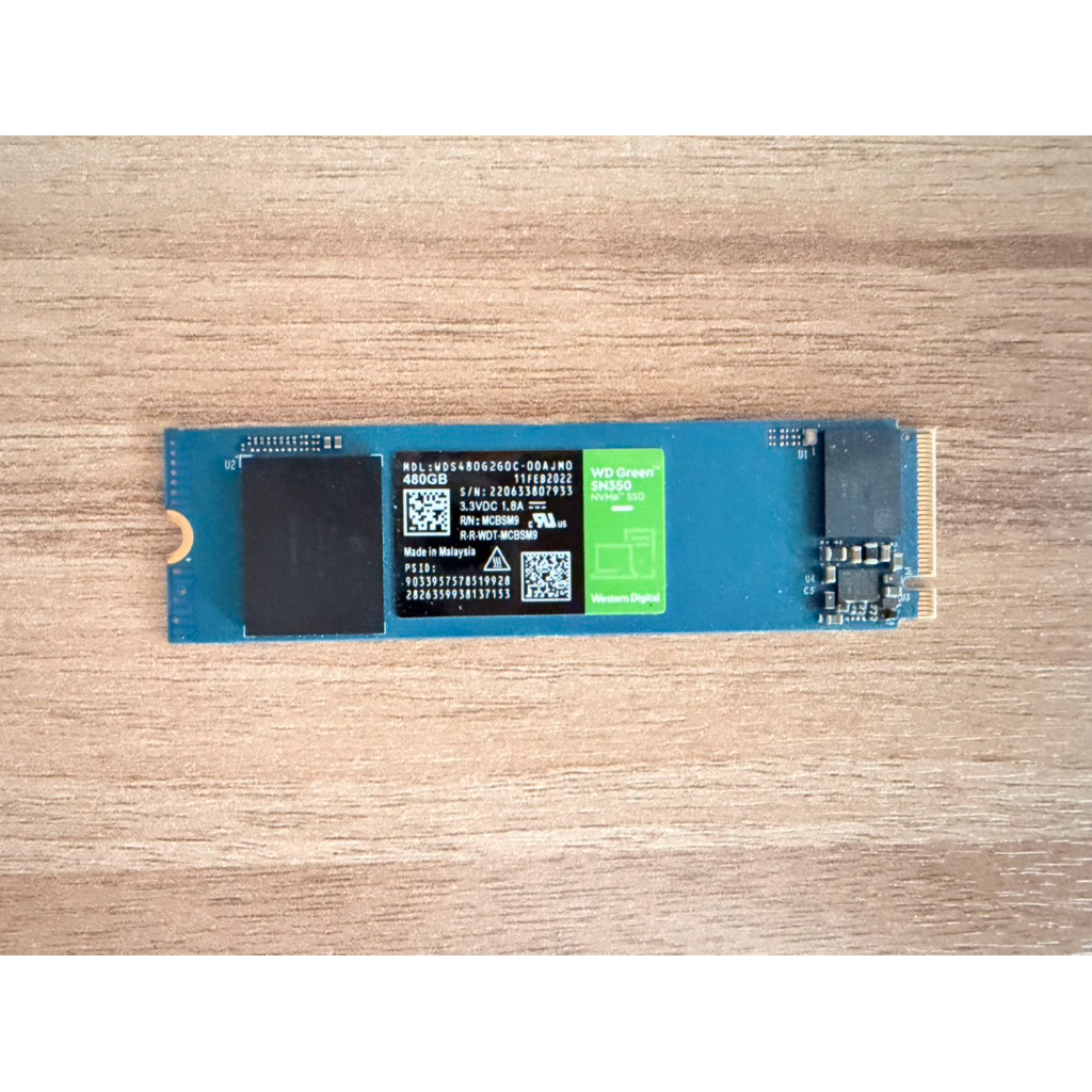 SSD WD GREEN SN350 480G NVME