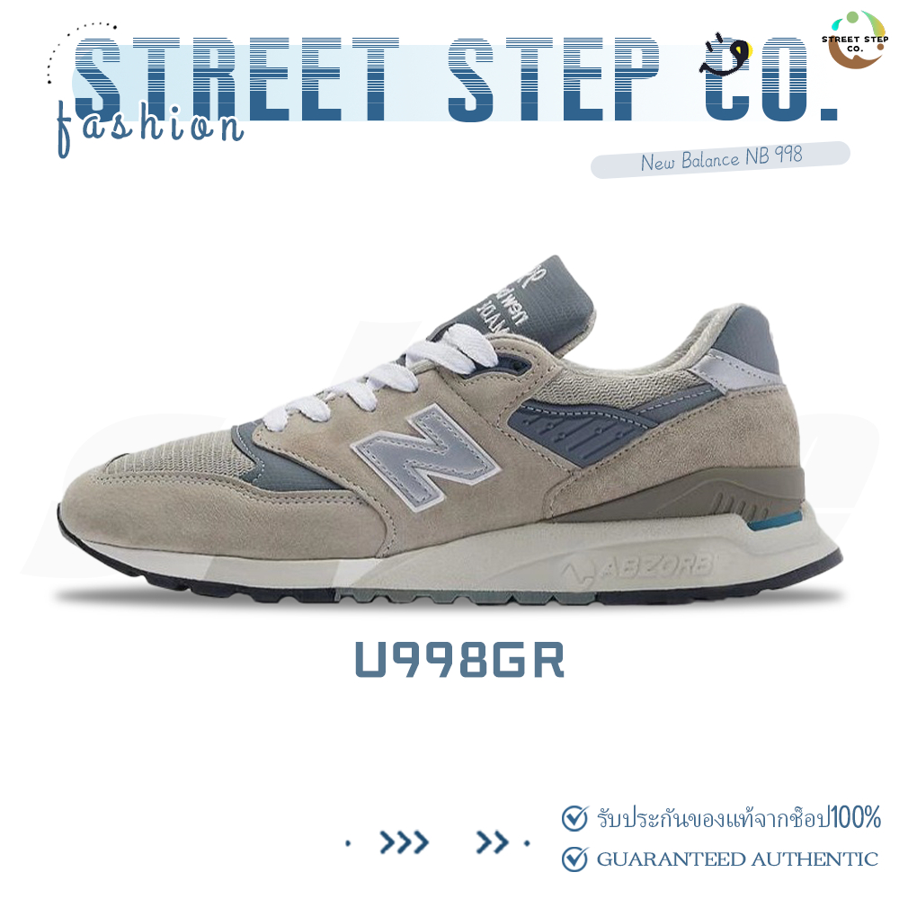 ✅ของแท้ 100%🎁New Balance NB 998 U998GR รองเท้ากีฬา