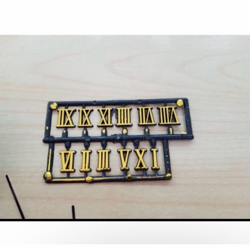ตัวเลขโรมันนาฬิกา DIY ติดกรอบรูป/ผนัง อุปกรณ์ทำนาฬิกา สวย เรียบหรู