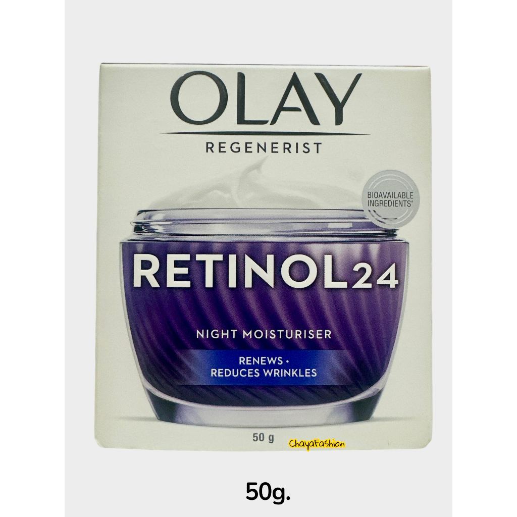 *SALE* Olay โอเลย์ รีเจนเนอรีส เรตินอล24 ไนท์ มอยเจอร์ไรเซอร์ 50 กรัม Exp02/29