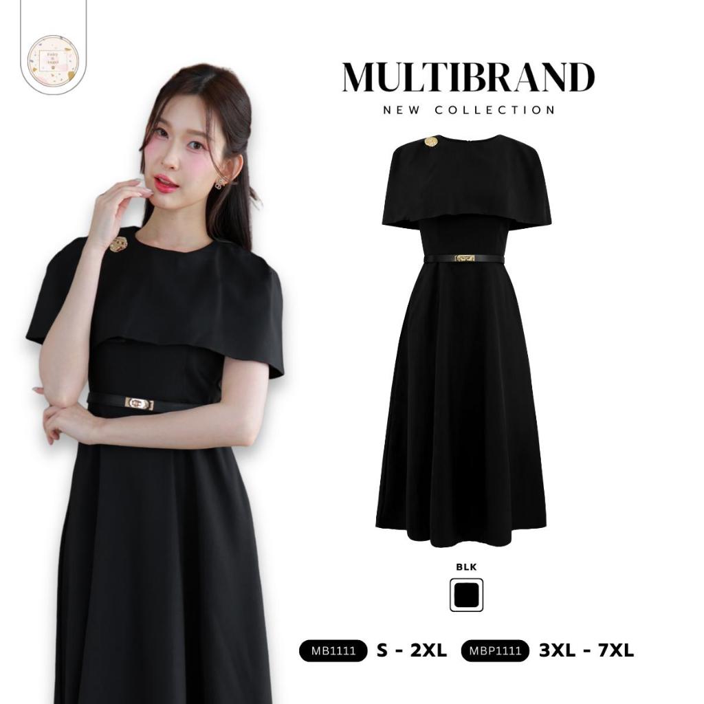 Fairyangelstore - เดรสยาวราตรีผ้าคลุมไหล่สั้น (MB1111)
