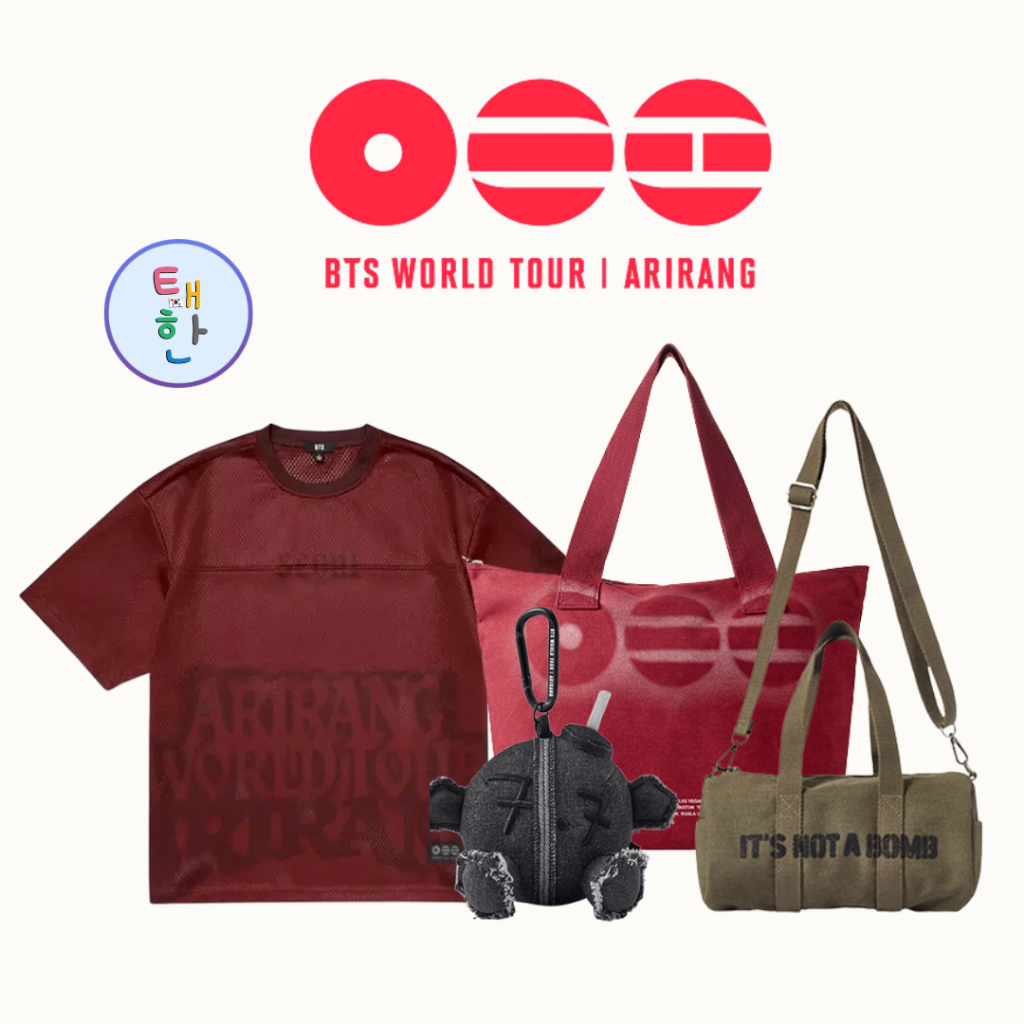 🔥ส่งด่วน ส่งทันที🔥 [BTS] WORLD TOUR ARIRANG OFFICIAL MERCH เมิร์ทหน้าคอนโกยาง