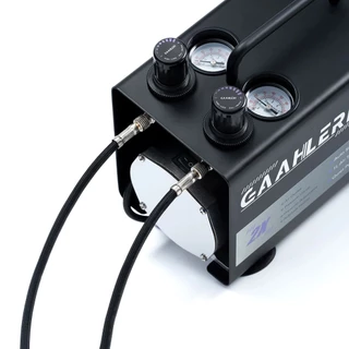 Gaahleri GT-918 ปั๊มลมแอร์บรัช 1L เสียงเงียบ 44dB มีถังพักลม ต่อได้ 2 หัวพร้อมกัน รับประกัน 3 ปี สำหรับพ่นโมเดล