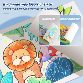 ปากกามาร์กเกอร์อะคริลิค สีสันสดใส เขียนลื่นไม่อั่น ใช้ได้หลากหลายพื้นผิว 12/24/36/48/60/80/120