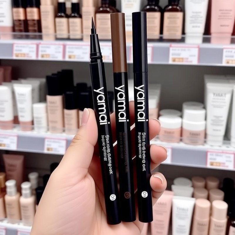 YAMAI Liquid Eyeliner Make Smooth Eyebrow Pencil Super Keep ลิควิด อายไลเนอร์ สูตรกันน้ำ (อายไลน์เนอร์ติดทนนาน, แห้งไว)