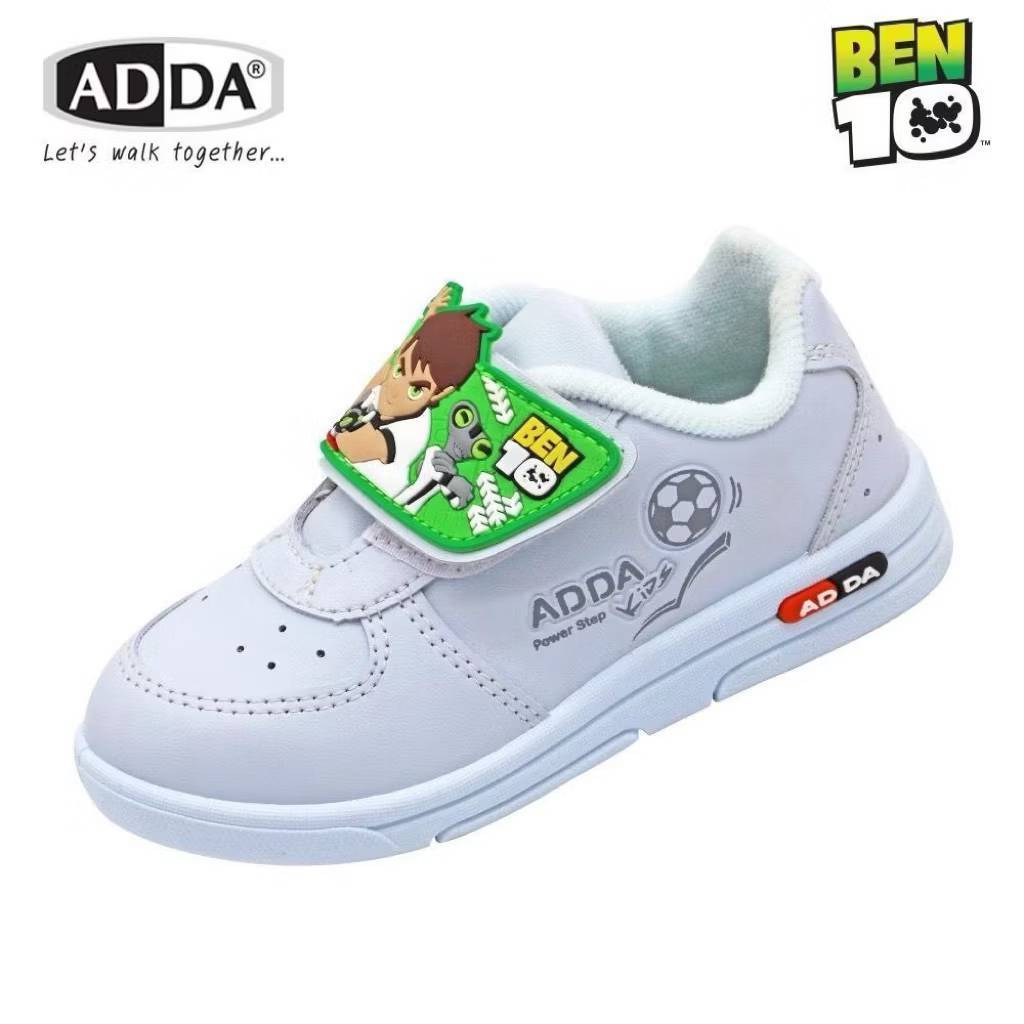 ADDA รองเท้าพละ สีขาว 41N22 Ben 10 สี ขาว ไซส์ 25-35
