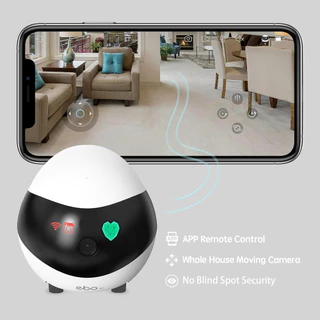 Enabot หุ่นยนต์กล้องอัจฉริยะ EBO SE FamilyBot กล้องเคลื่อนที่สำหรับการรักษาความปลอดภัยภายในบ้าน