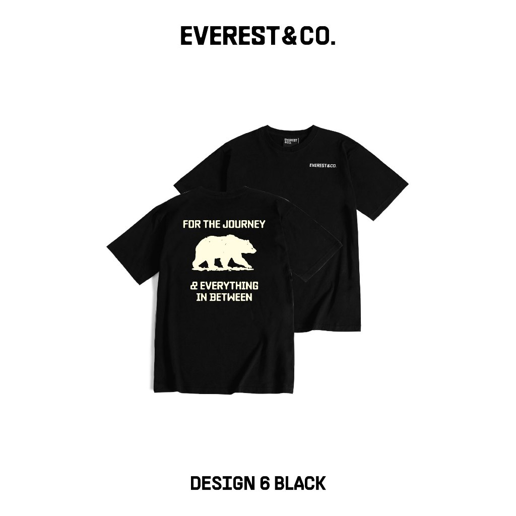 EVEREST&CO. T- Shirt (Design 6) เสื้อยืดแขนสั้น unisex ผ้า Super Soft ใส่สบาย ดีไซน์เรียบ
